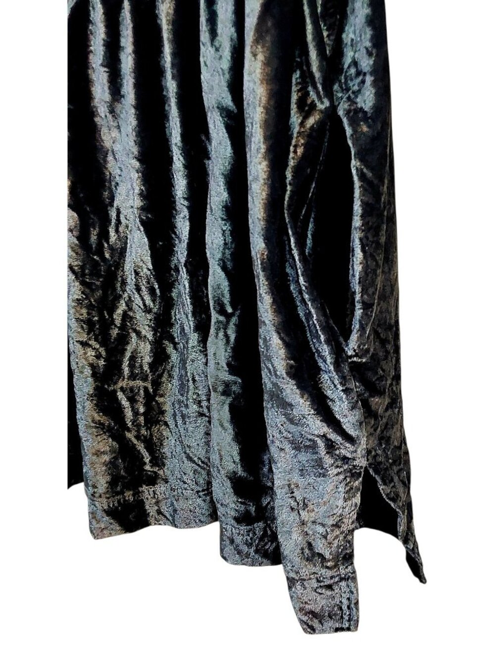 We the Free People Moon City Velvet Tunic Oversized Babydoll Top Royal Blue - Lg - Picture 8 of 11